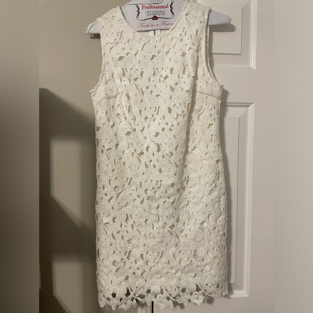Knit White Dress